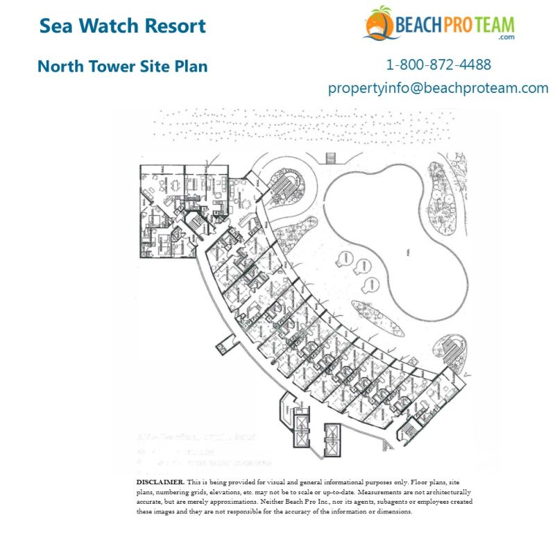 Sea Watch Resort North Tower Site Plan